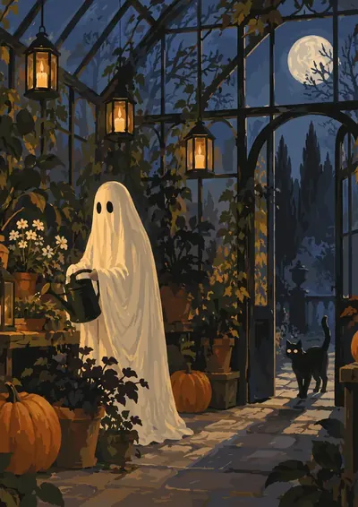 Ghost in the Greenhouse — finished picture