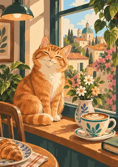 Ginger Cat Café — finished picture