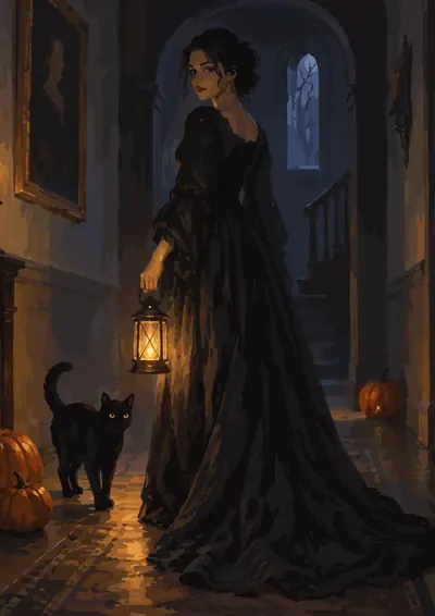 Lady with the Lantern — finished picture