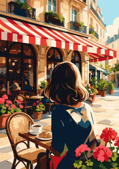 Paris Cafe — finished picture