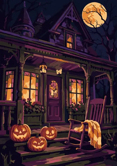 Pumpkin Porch — finished picture