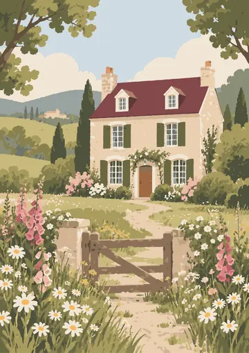 Stone Farmhouse Gate — finished page