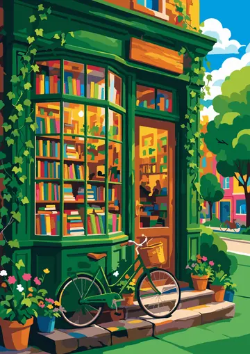Bookshop — finished page