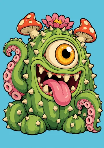 Cactus Cyclops — finished page