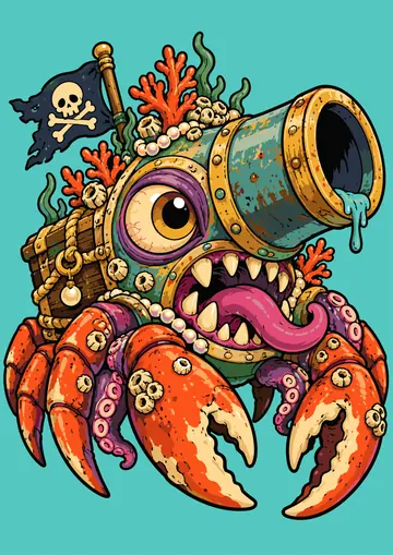 Pirate Cannon — finished page