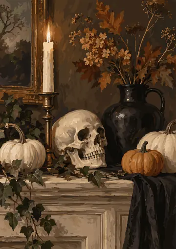 Skull on the Mantel — finished page